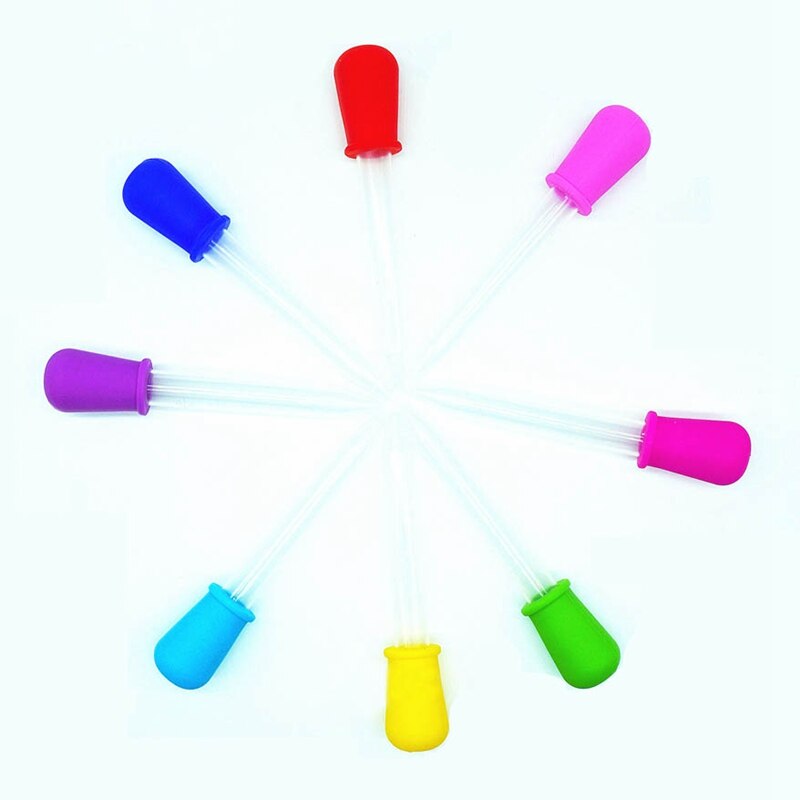 5ML Baby Medicine Dropper Children Clear Silicone Plastic Liquid Food Dropper Feeder Baby Medicine Device