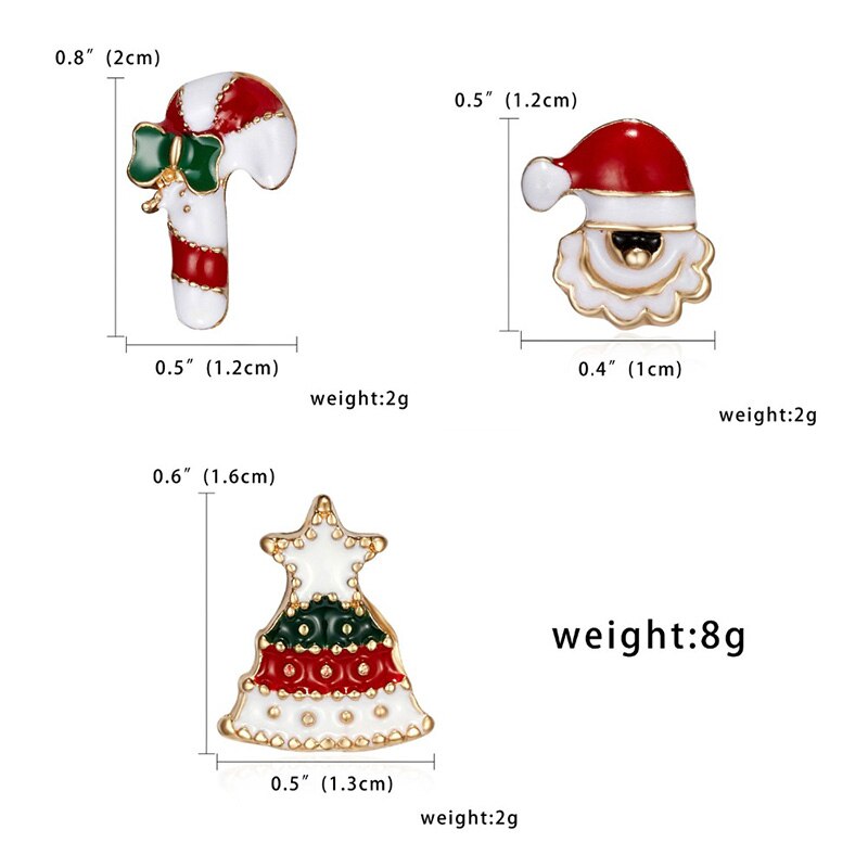 Creatieve Kerst Broches Leuke Kerstman Hoed handschoenen Bells Sokken Donuts Candy Emaille Pin Badges Broche Kerstcadeaus