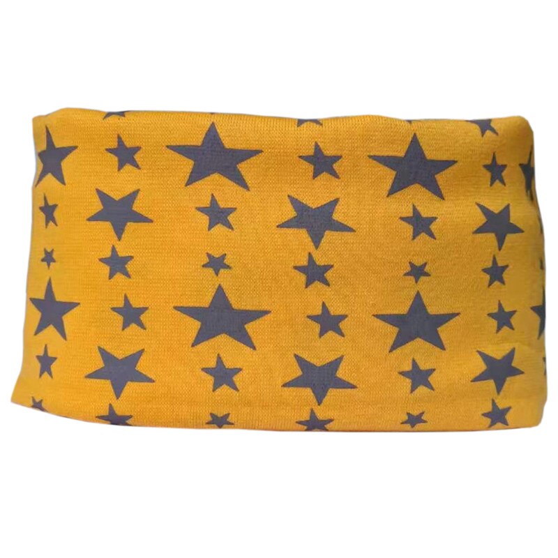 Stars baby bibs Cotton baby scarf Spring Winter Warm Kids Scarf for Boys and Girls Bufandas Infantiles: orange star