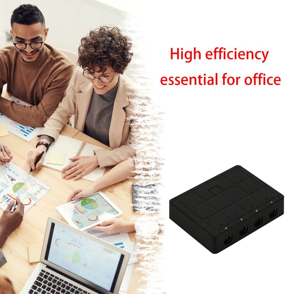 Usb Switch Manual Printer Sharer 4 In 1 Out Sharer 4 Hosts Share One Printer Printer Four Port Switch