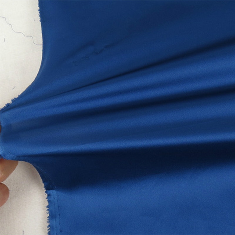 Zachte Marineblauw Stretch Satijn Chiffon Tule Stof Voor Dress Shirts, Door De Meter, Wit, Groen, roze, Zwart, Grijs En Paars