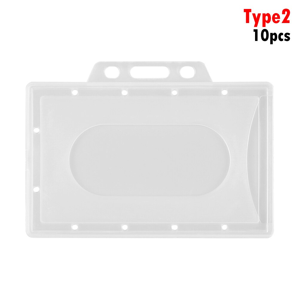 5 Pcs Transparent Work Card Protector Cover ID Business Case Enclosed Oyster Pass Badge Card Sleeve Multi-Use Office Supplies: Type 4