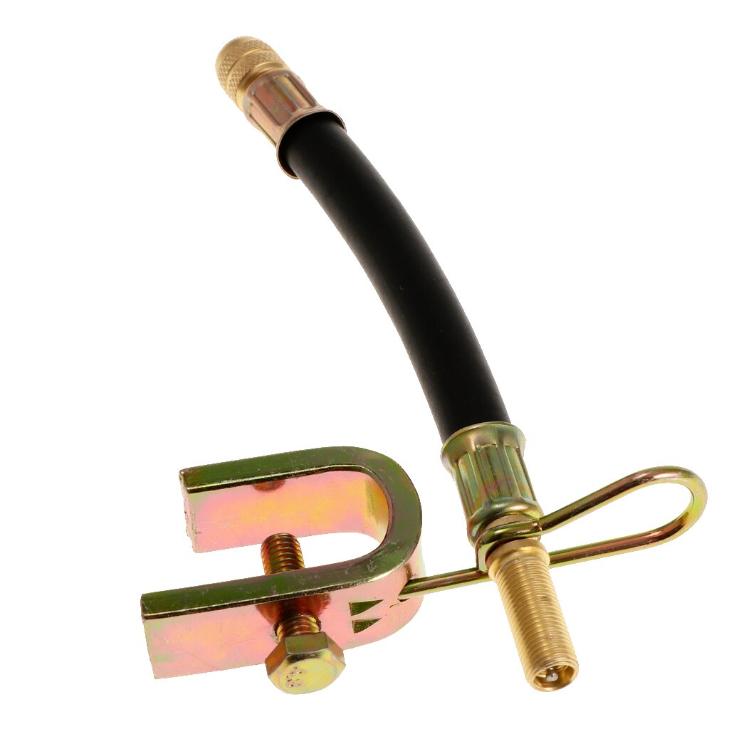 140mm Auto Dual flexibel Reifen Rad Ventil Verlängerung Adapter mit Eisen Clip