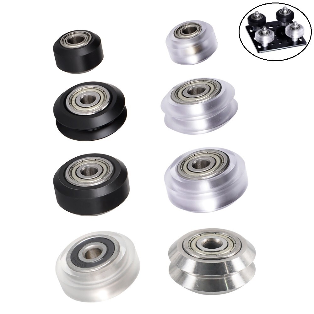 Mega 8Pc 3D Printer Polycarbonaat Katrol Wiel V-Slot Pom 625zz/Rs Lineaire Lagers Openbuild Voor Creality CR10 S5 Ender 5 3/3Pro