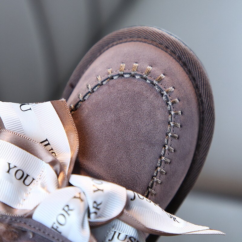 Kinderschoenen sneeuwlaarzen unisex winter dikke pluche schoenen meisjes warme schoenen kinderen korte martin laarzen student  d838