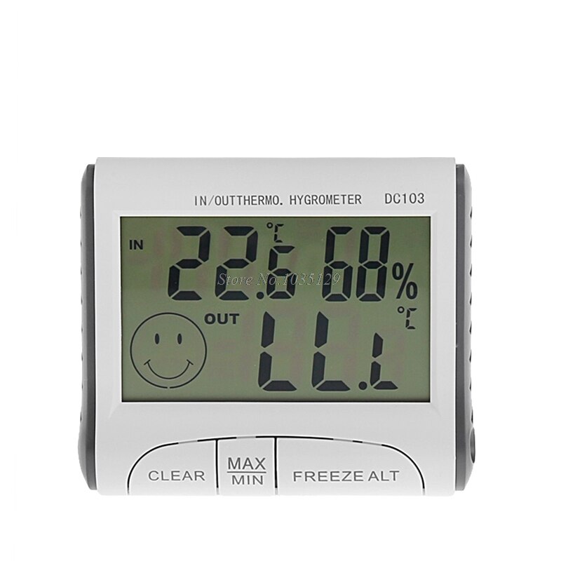 Digital LCD Outdoor Indoor Weather Thermometer Humidity Meter Tester Tools