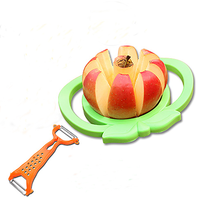 Rvs Apple Fruit Cut Mes Keuken Accessoires Tool Gadgets Gereedschap Plantaardige Spiralizer Slicer Tool Wortel Dunschiller: silicer and peeler