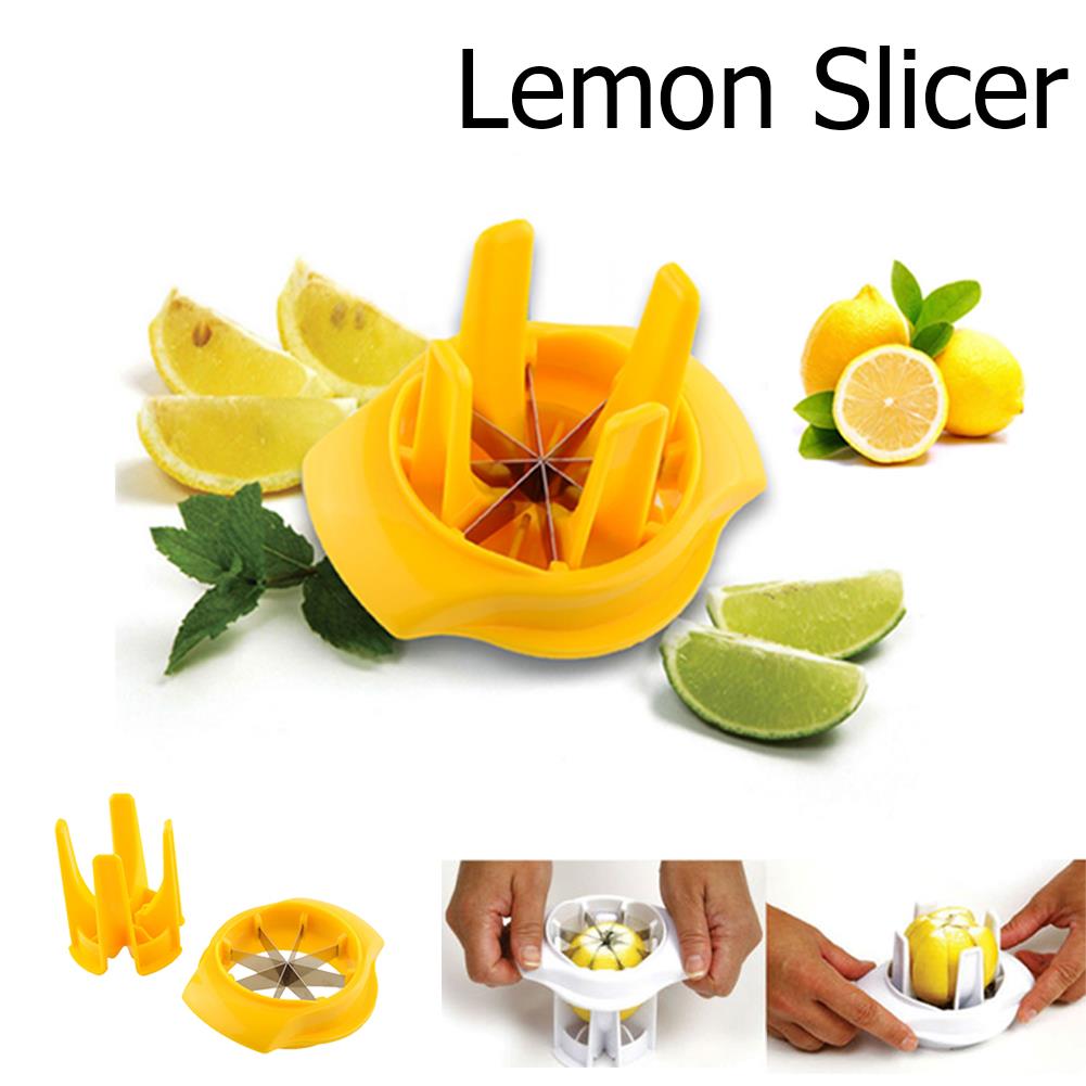 Fruit Lemon Lime Orange Slicer Wedger Cutter Squeezer Fruit Drinking Splitter