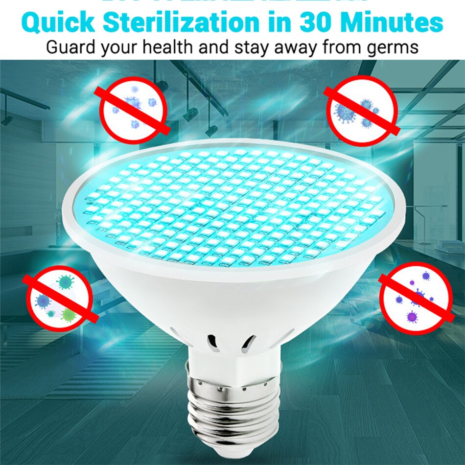 Keimtötende Licht LED-lampe E27 UVC Desinfection Lampe 6W 9W 12W 25W 35W 45W UV Sterilisator Lampe 220V Uv Bakterizide Lampe