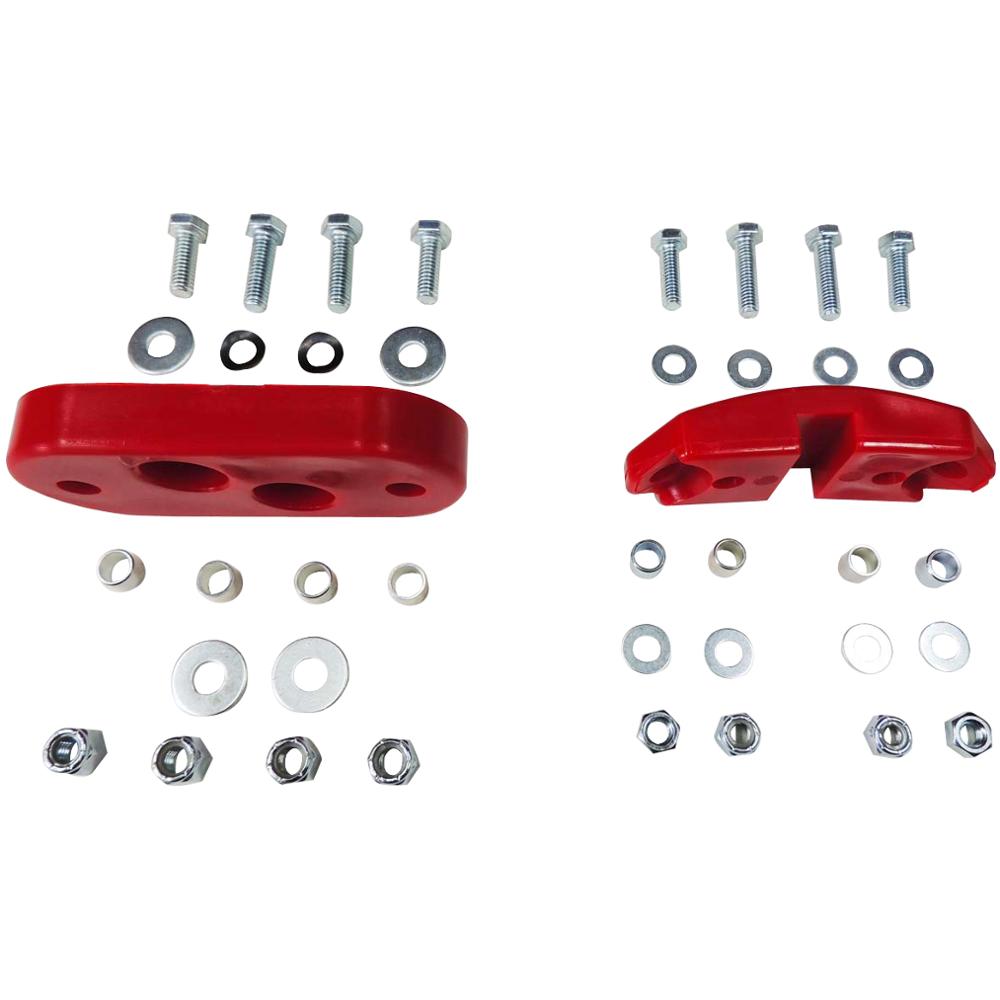 Vw Kever Fusca Maggiolino Escarabajo Kombi Bus Ghia Swing Axle Laarzen + Urethaan Rode Motor Mount Transmissie Mount