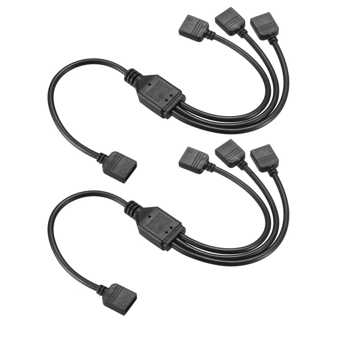 Uxcell Rgb Splitter Kabel 1 Female Naar 3 Vrouwelijke 4 Pin Connector 30 Cm Lengte 2 Stuks