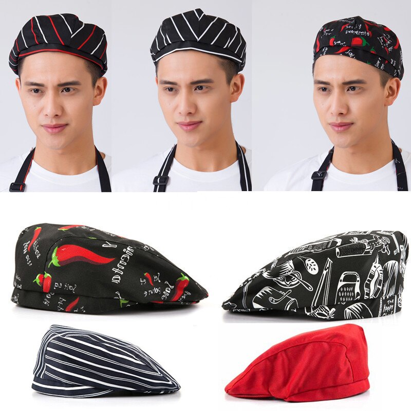 Chef Kok Bakken Cap Hoeden Cafe Bar Ober Baret Hoed Restaurant Hotel Werkkleding Keuken Mannen Vrouwen Vooruit Werk Cap