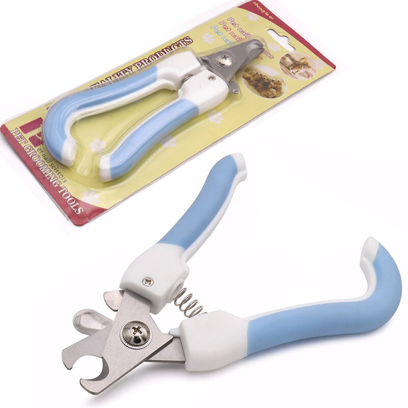 Draagbare nagelknipper voor huisdieren, praktische nagelknipper voor huisdieren, schattige klauwtrimmer voor huisdieren, huisdieraccessoires: Blauw