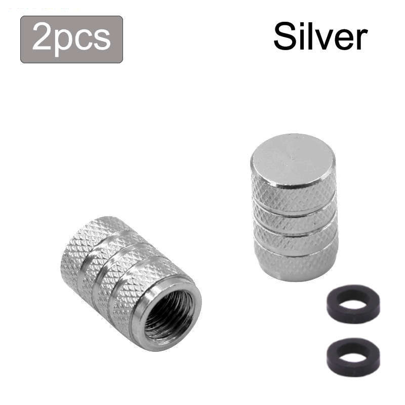 Auto Tire Valve Stems Cap Knurling Style Tire Valve Cap Aluminum Tire Wheel Stem Air Valve Cap for Car Truck Motorcycle SUV Bike: Yellow