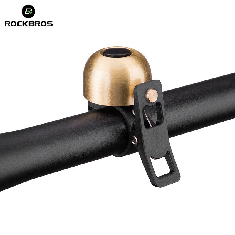 Rockbros cykling cykelklockor styre cykelklocka aluminium vanligt klassiskt ljud mtb landsvägscykelhorn cykel cykeltillbehör