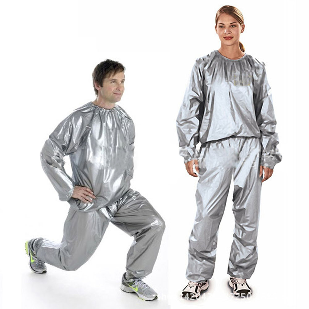 Fitness vandtæt pvc tung sauna dragt sved tøj pvc fitness vandtæt sauna dragt til gym træning bodybuilding