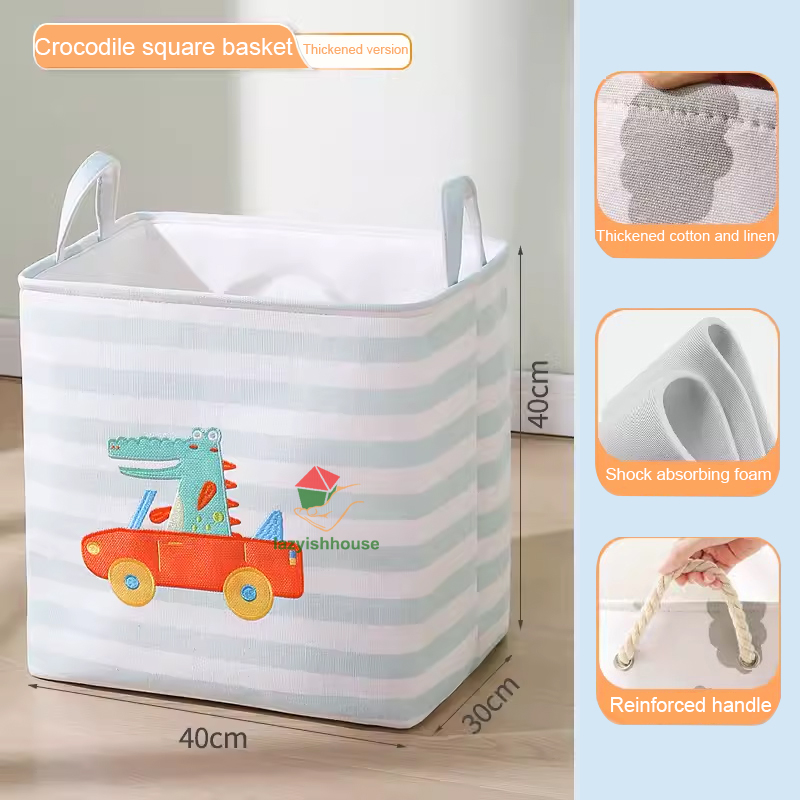 Klappbarer Aufbewahrungskorb für Leinen, Stoff, Kleiderschrank, Büro, Schlafzimmer, Schrank, Spielzeug, Wäschekorb mit Griff, Aufbewahrungsorganisator,: Braun