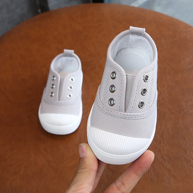 Barnskor höst vår solid grund elastisk pojkar flickor inomhus barn casual baby skor