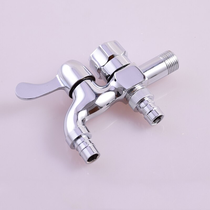 Wasmachine Kraan 1/2 inch Antiek Messing Muurbevestiging voor Badkamer Keuken Toilet Tuin (een uitgang 2