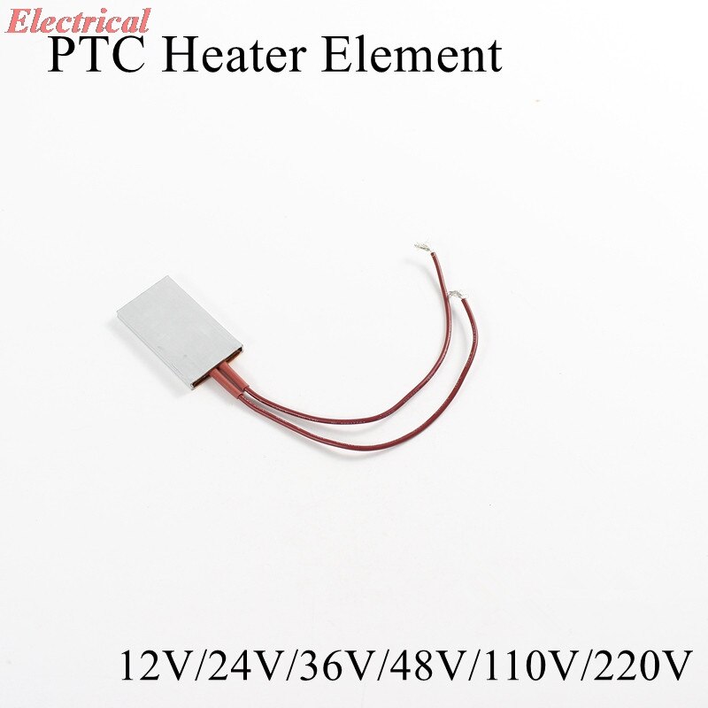 1pc 50*28.5mm Heating Element 12V 24V 36V 110V 220V Incubator Parts PTC heater Constant Temperature 60/70/110/200/220/230 Degree