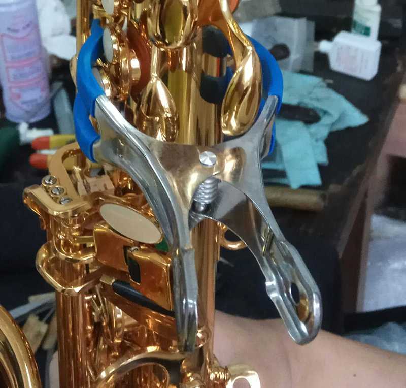 3 stk musikinstrument reparationsværktøj saxofonmåtte pude klip indrykningsklip