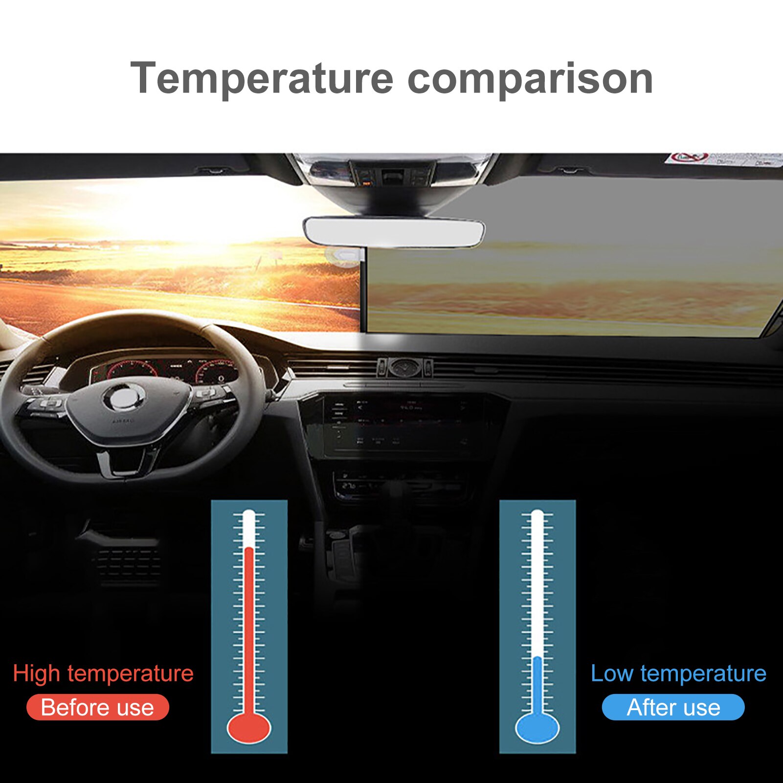 Pare-soleil rétractable pour voiture, pare-soleil, pare-brise, pare-soleil avant, pare-soleil arrière, rideau pliable