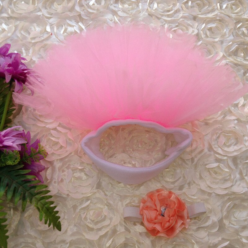 0-3 m tutu rok baby is 12 soorten kleur van een buste van nepotisme hoofdtooi bloem mode creatieve fotografie kleding pictures: Roze