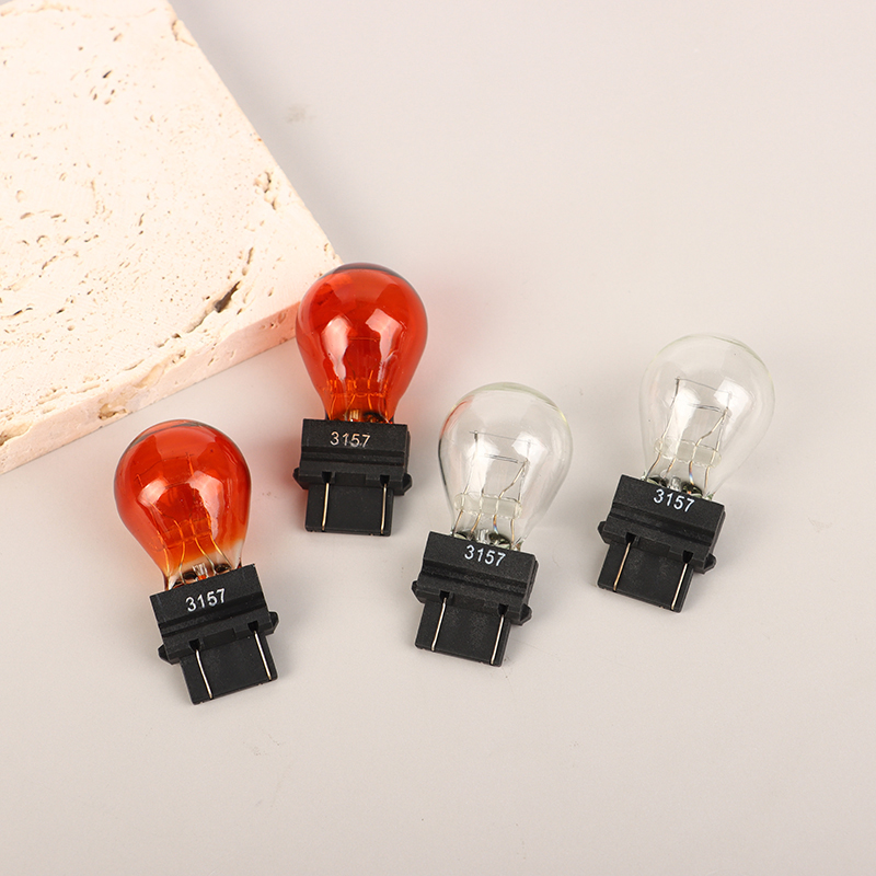 2 sztuk 3157 DC12V 21/5W żarówki samochodowe światła hamowania lampa halogenowa szkło kwarcowe włączony kierunkowskaz światła hamowania lampa cofania