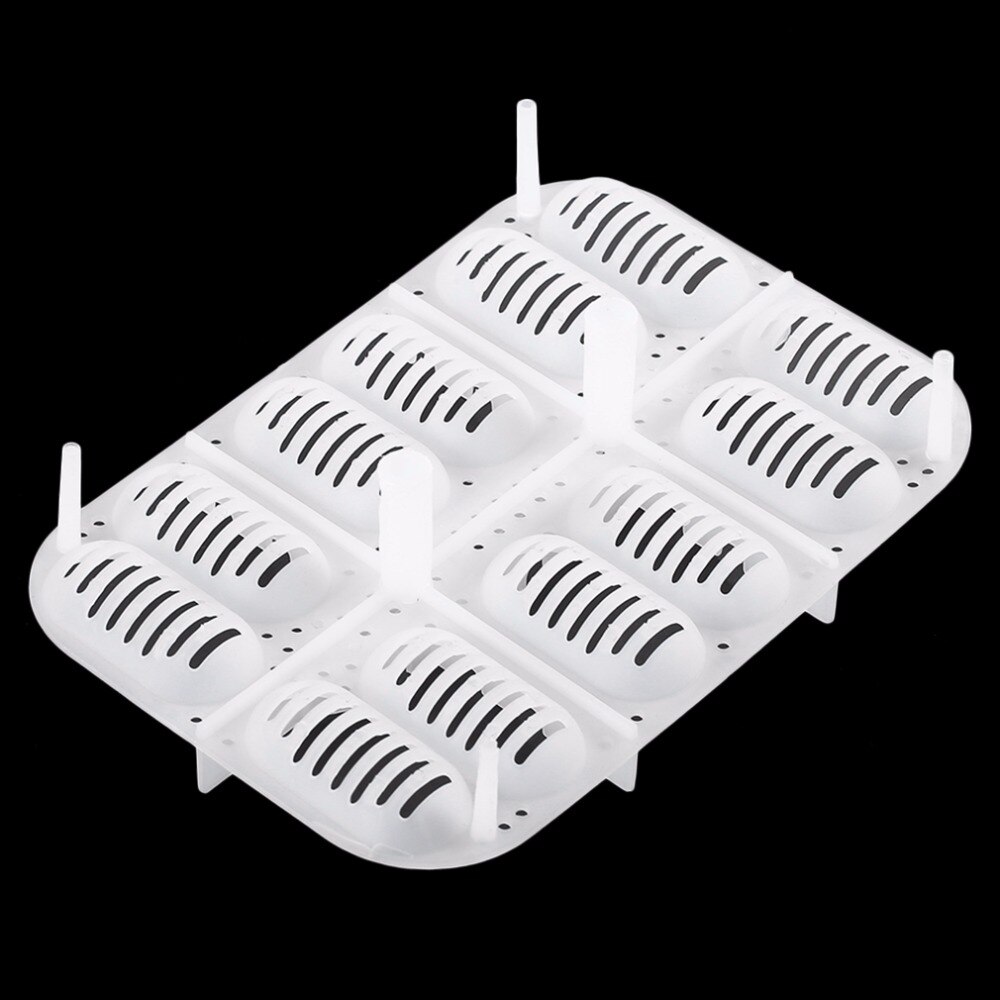 Plastic 12 Holes Reptile Egg Incubation Tray With Thermometer Incubating Snake Eggs Incubation Tool