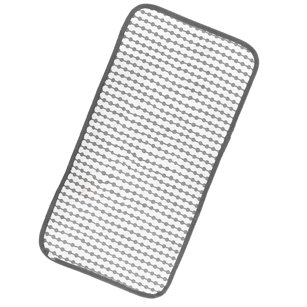 Bytesmatta för babyblöjor bärbar blöjkudde bärbar urinaldyna vattentät matta vit (geometrimönster)