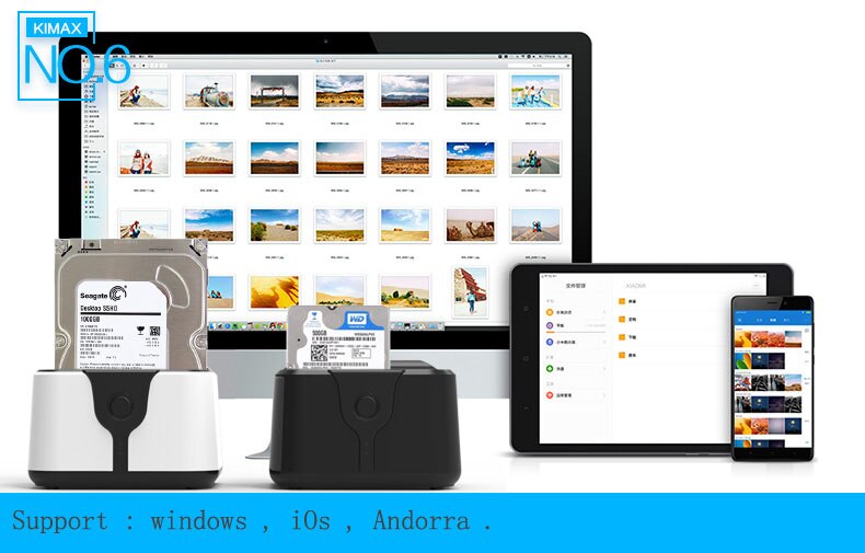 hdd 3.5 2.5 to usb 3.0 1 bay SD TF SATA to 6TB into WiFi Router storage box drive slim enclosure case for notebook