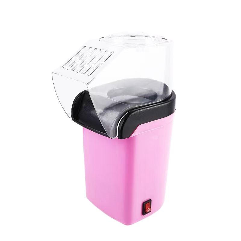 Electric Portable Popcorn Maker Fully Automatic Home Popcorn Popper Air Popcorn Machine Healthy No Oil Mini Popcorn Maker: Lavender / us