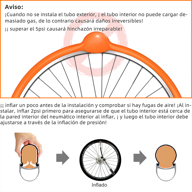 CYCLAMI Nueva versión Cámara de aire ultraligera para bicicleta de montaña de 26, 27,5 y 29 pulgadas Neumático de material TPU Válvula francesa de 45 mm