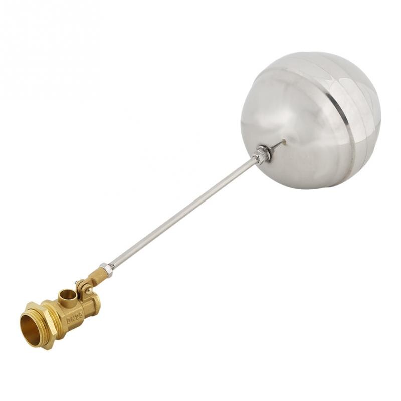 Water Value DN25 Float Ball G1 Brass Male Thread Water Float Ball Sensor Float Ball Value valvula solenoide Stainless Steel