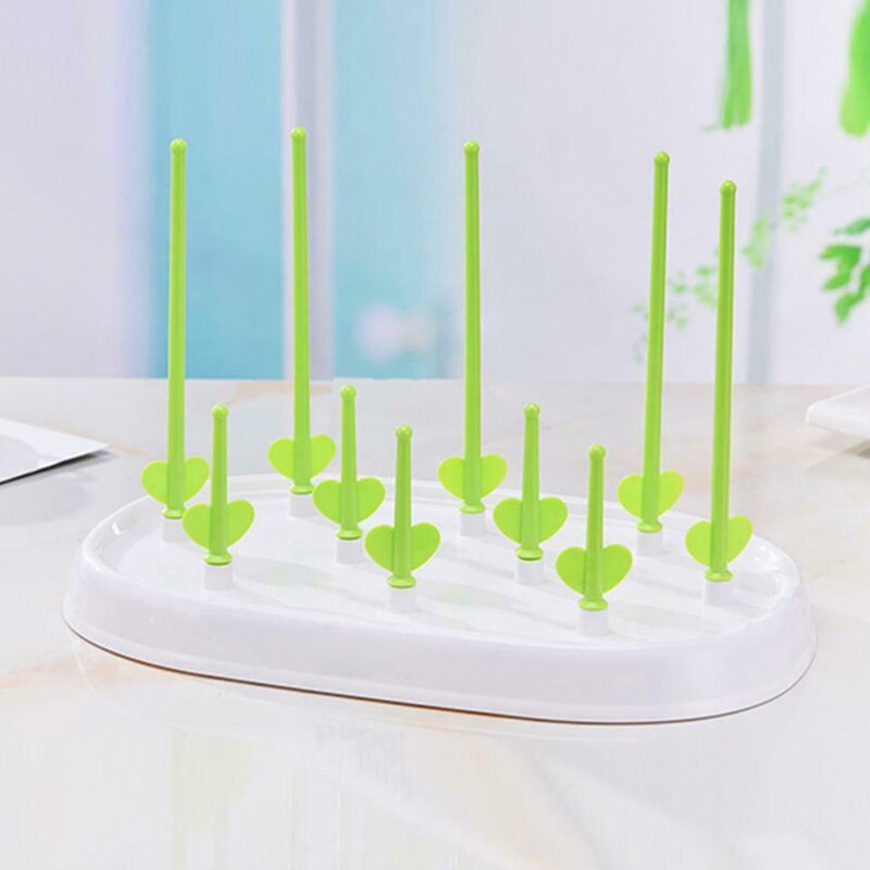 Milk Bottles Drying Rack Baby Feeding Cleaning Dryer Cup Holder
