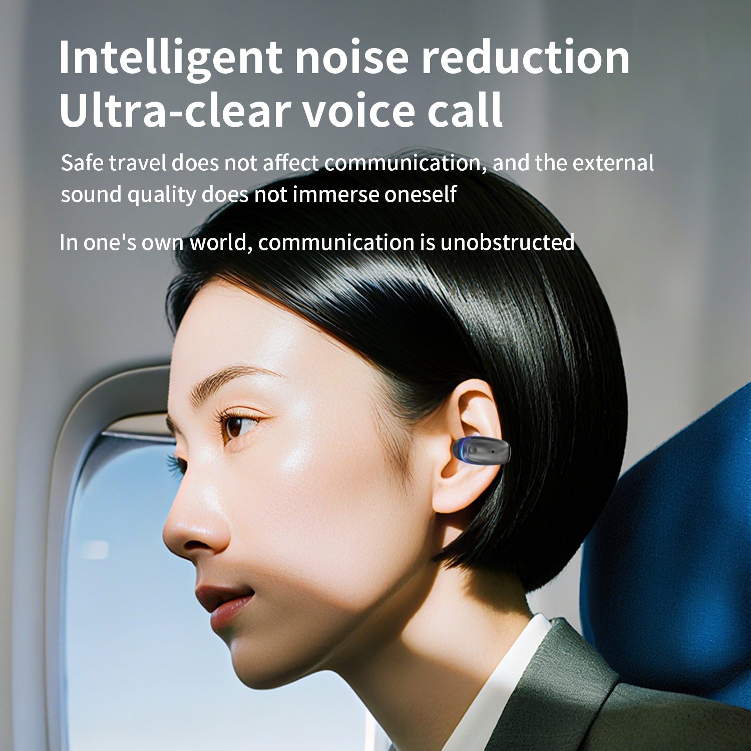 Condução óssea 5.3 fone de ouvido sem fio bluetooth falando clip-on fone de ouvido longo tempo de usar sem dor ultra longa vida útil da bateria