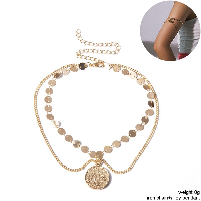 Youvanic boho åben krystal sol stjerne måne arm armring kvinder vintage guld manchet armbånd armbånd skinnende kvinde smykker 0116: B1133-1