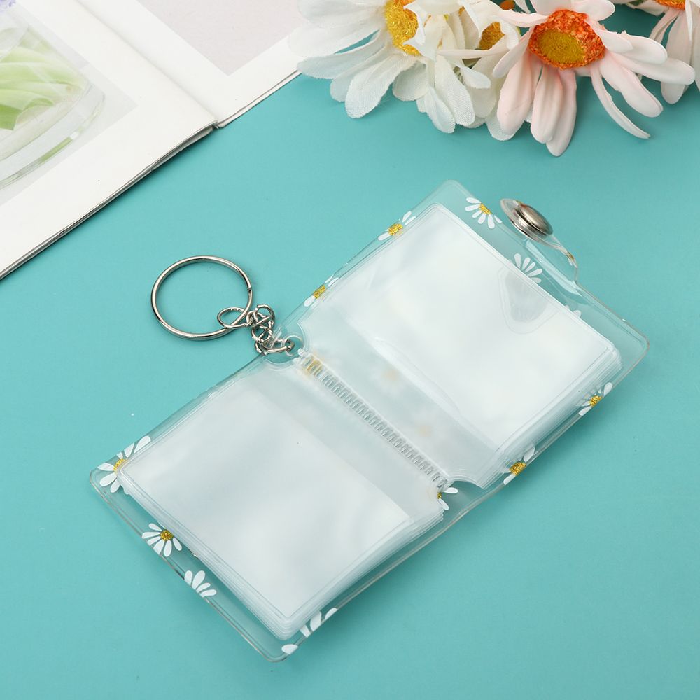Mini porte-clés album photo Liberty, petit pendentif album photo avec porte-clés, porte-clés de poche de stockage photo portable ID, 2 ", 20