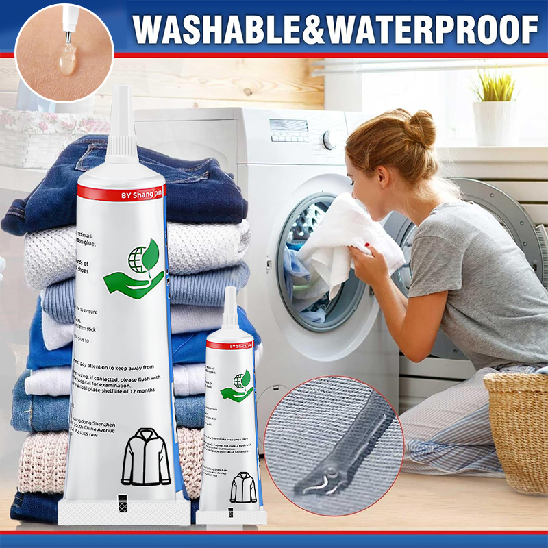 15/60 ml Stoffkleber, schnell trocknender Stoffflickenkleber, vielseitiger Stoffreparaturnahtkleber, wasserfestes Mittel für Kleidung und Textilien