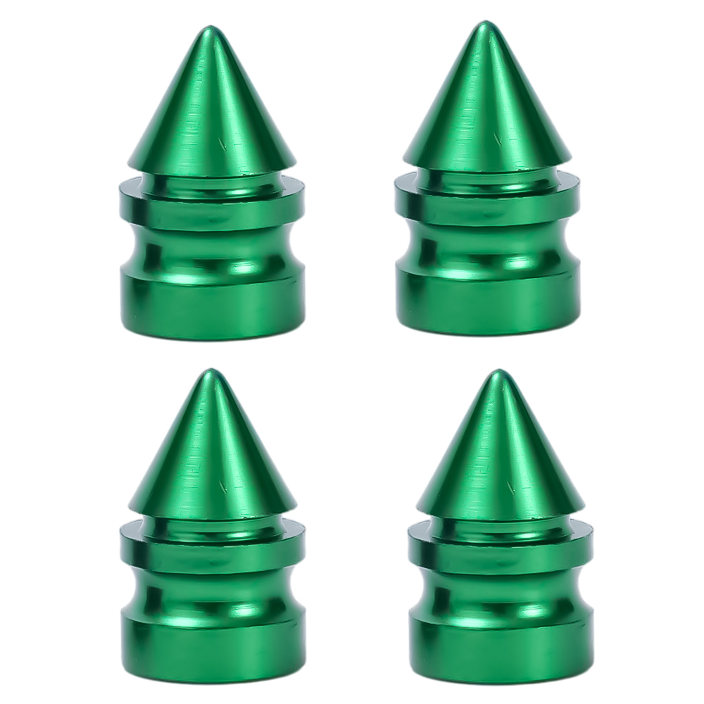 Car Tire Valve Caps Aluminum Alloy Tapered Dust Proof Covers for Auto Motorcycles Bike Tyre Valve Cap Accessories: Orange