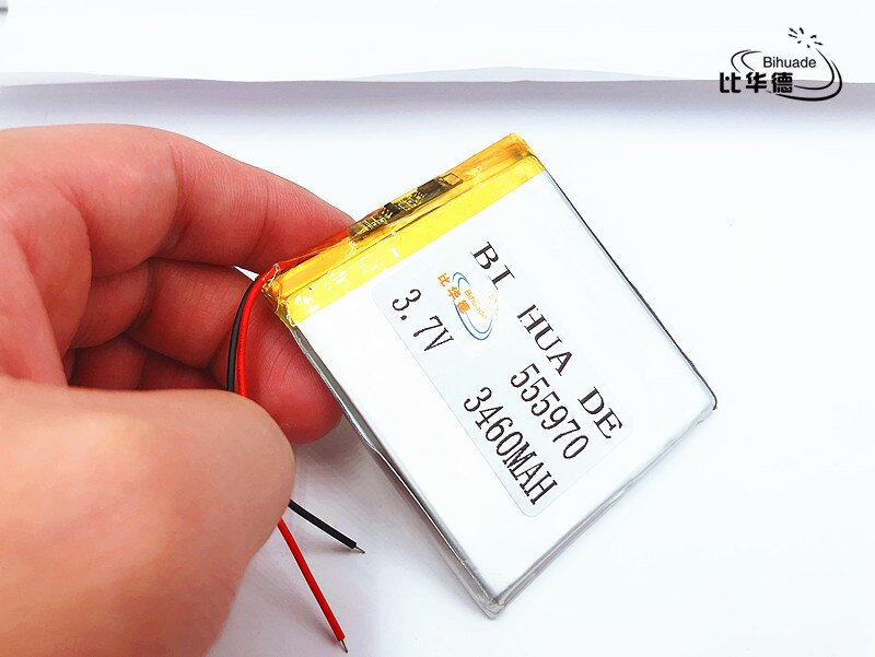 Li-Po 1 teile/los Dual hübscher 3,7 V lithium-polymer-batterie 555970 3460 mah MP3 MP4 MP5 kleine spielzeug