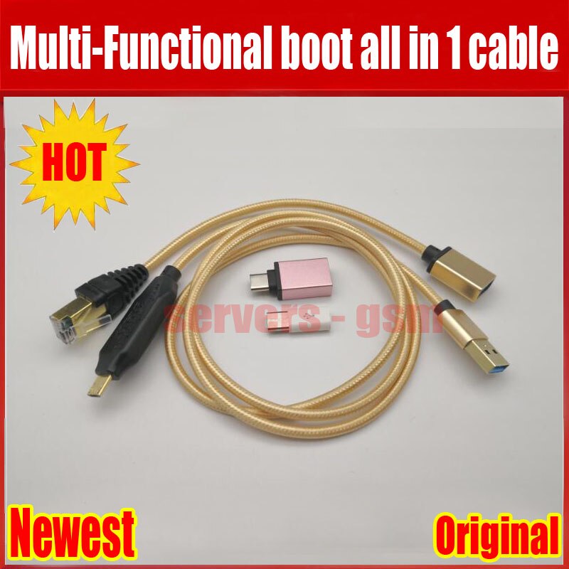 Newest Original Micro USB RJ45 Multi-Functional boot all in 1 cable +Type-C Adapter Type C