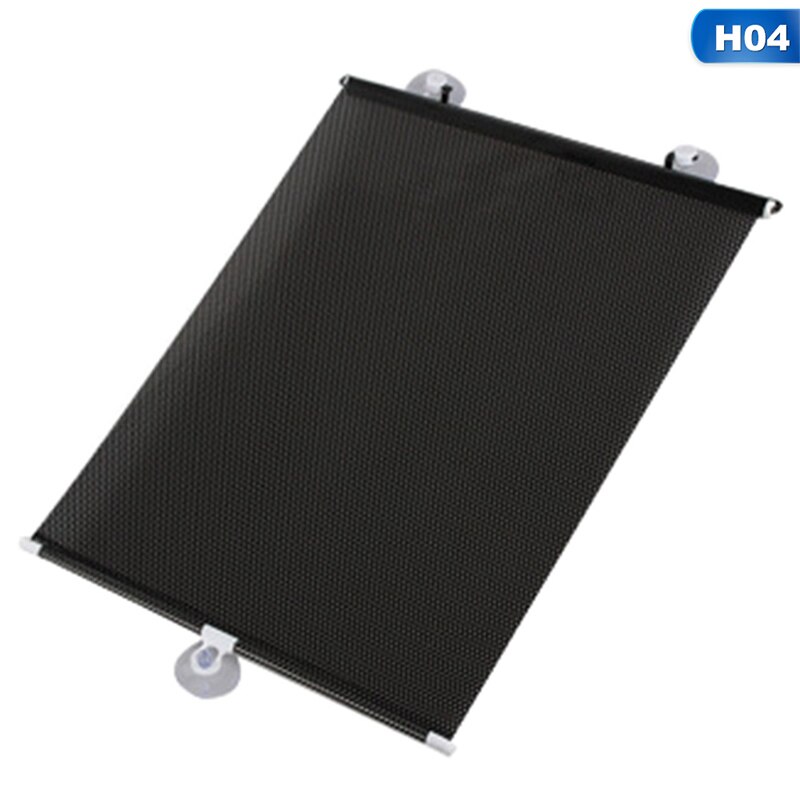 Universal vindue solafskærmning pvc auto vinduer solskærm bil forrest bag side udtrækkelig anti uv solskærm tilbehør beskyttelse: H04
