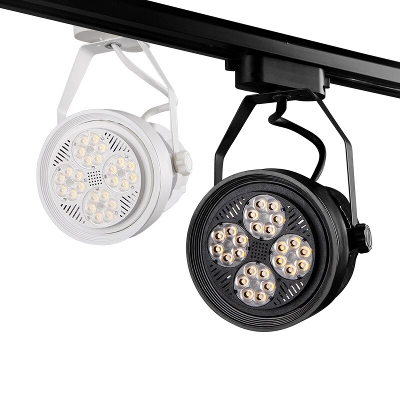 PAR30 piste lumière super lumineux 35 w magasin de vêtements projecteurs led monté lumières E27 vis piste lumières