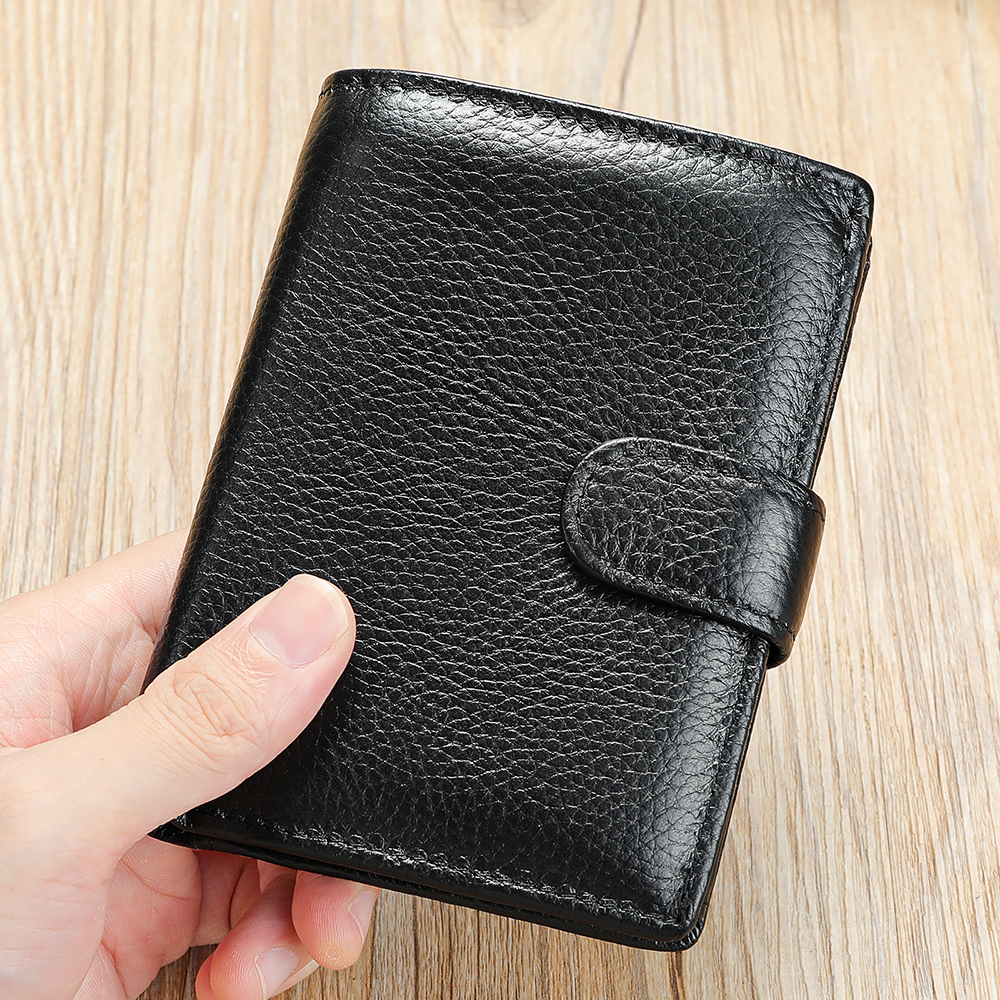 WESTAL Leder Herren Geldbörse Portemonnaie Trend Multifunktionale erste Schicht Rindsleder Prämie Reisepass Geldbörse: Beige