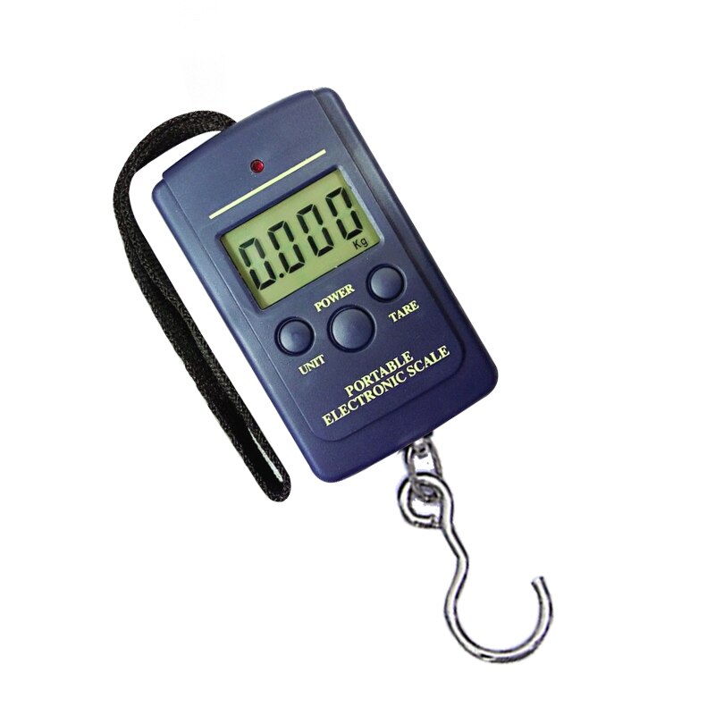 Pequeña báscula electrónica portátil Mini balanza electrónica LCD electrónica Digital maleta de viaje bolsa balanza para colgar equipaje 1 Uds: 40kg