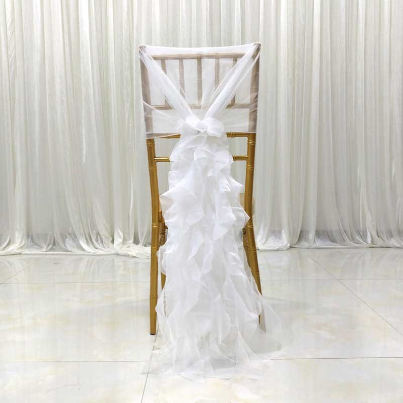 Slik farve stol bøjning af rammer hotel møde stol band bryllup begivenheder fest ceremoni dekoration: Hvid