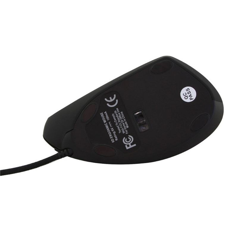 Wired Right Hand Vertical Mouse Ergonomic Gaming Mouse 800 1200 1600 DPI USB Optical Wrist Healthy Mice Mause For PC Computer