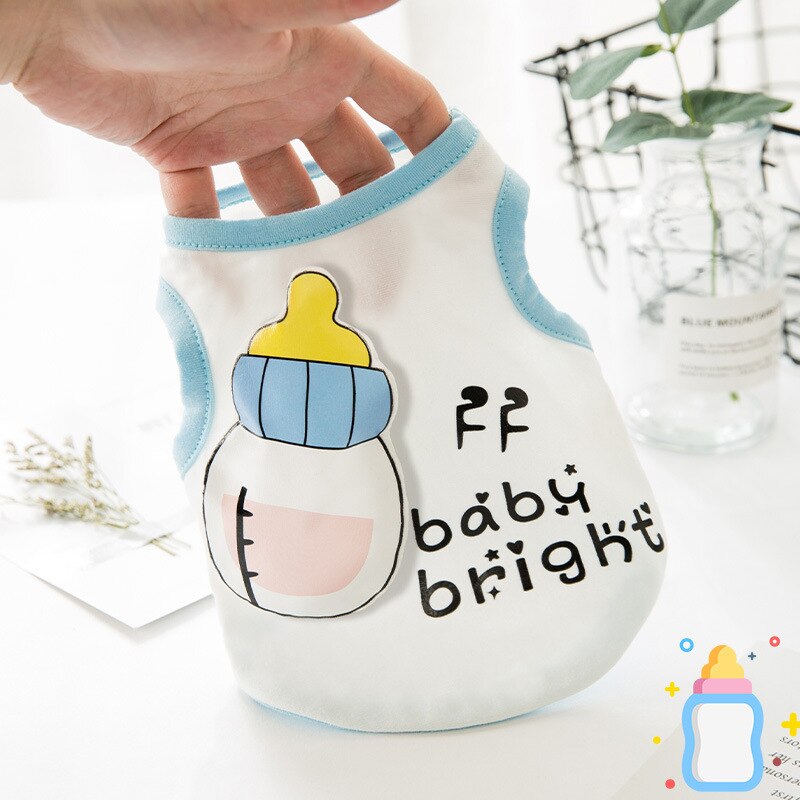 Chaleco Para gato, Ropa fina y transpirable Para mascotas, tridimensional, de dibujos animados, Para perros, novedad de verano: B / M