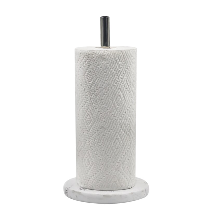 Papieren Handdoek Houder Voor Keuken Papieren Handdoek Dispenser Met Gewogen Base Voor Standaard Papieren Handdoek Rolls Rvs & Marmer